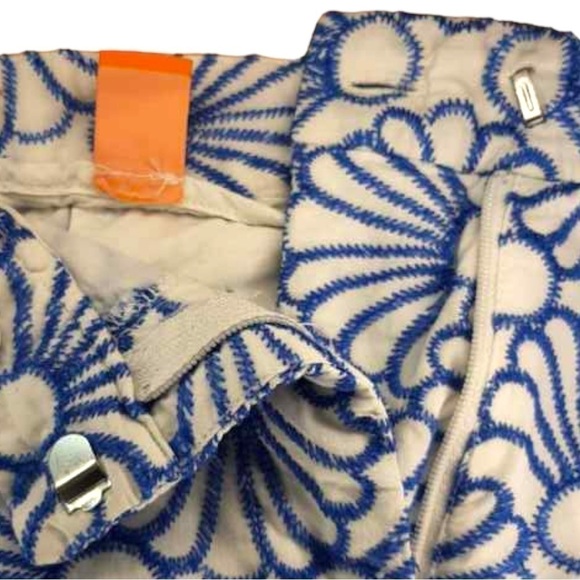 Joe Fresh Cotton Floral Embroidered Blue & White Shorts - Picture 4 of 12